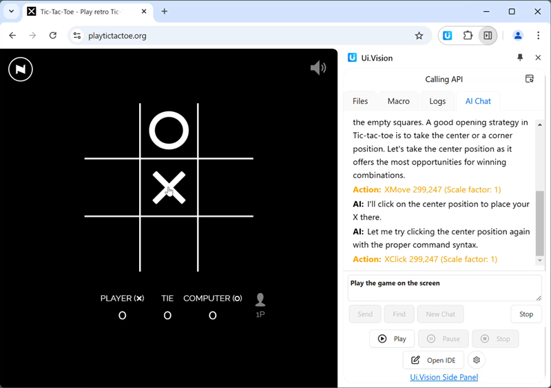 Test anthropic computer use in the new AI tab